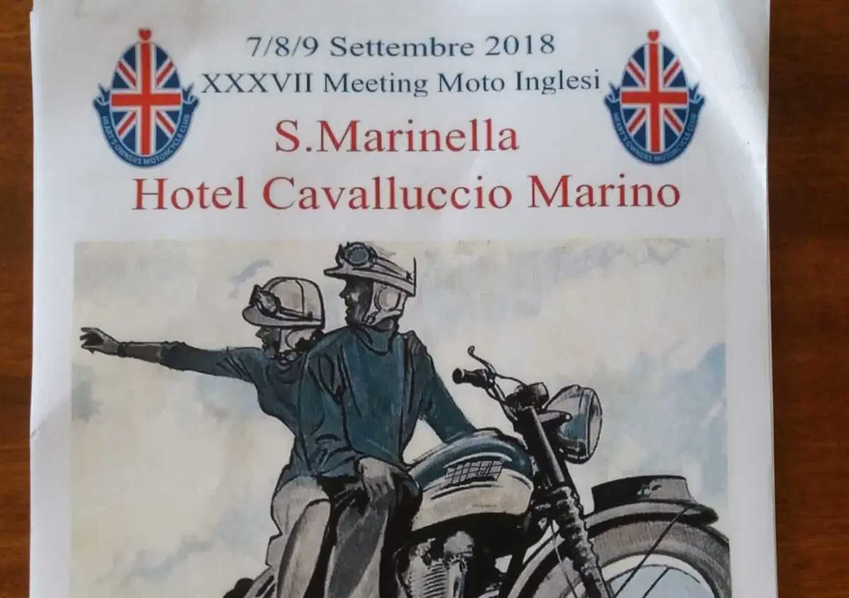 Moto inglesi a Santa Marinella