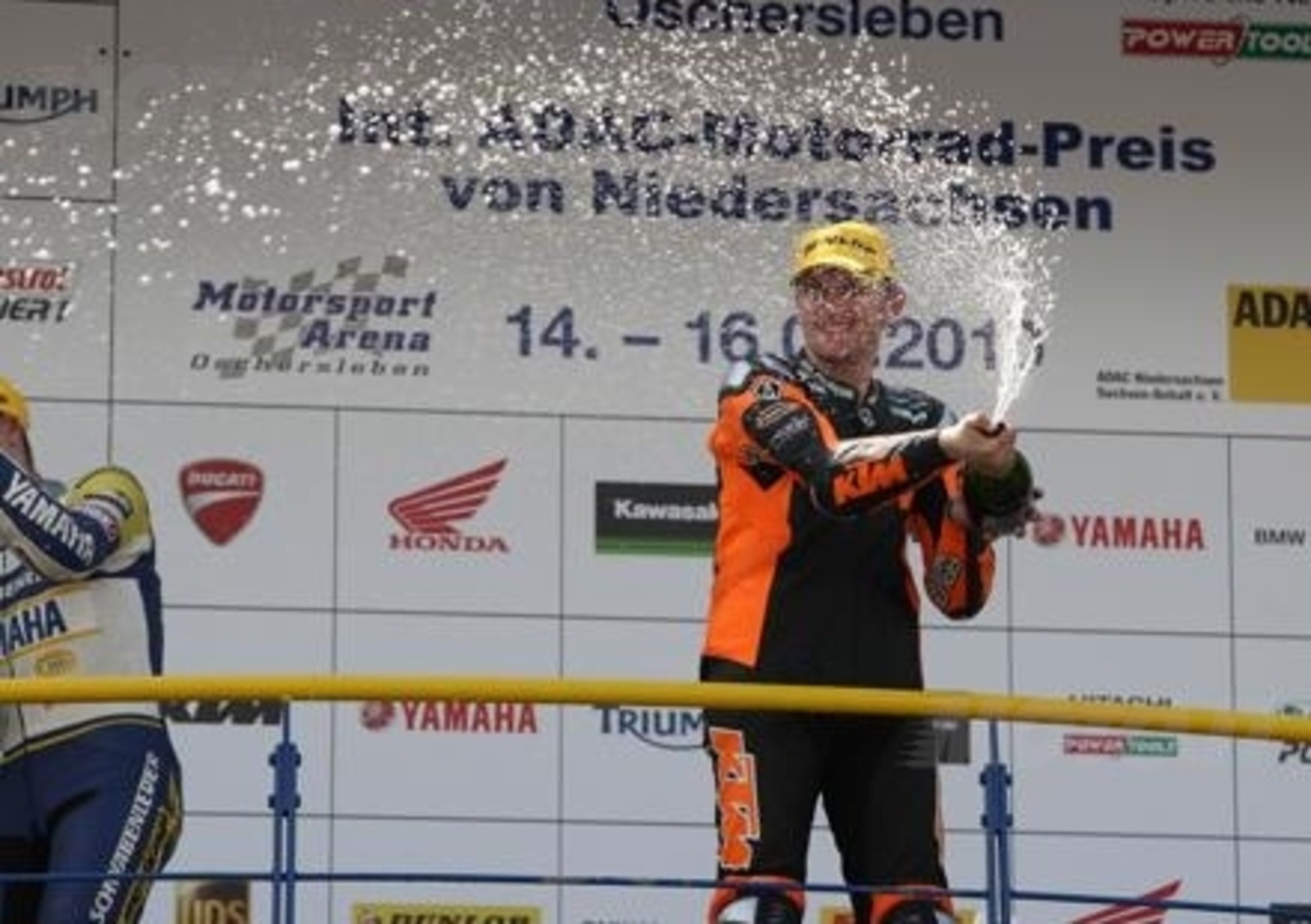 Prima vittoria della KTM RC8 R nel campionato tedesco di Superbike 
