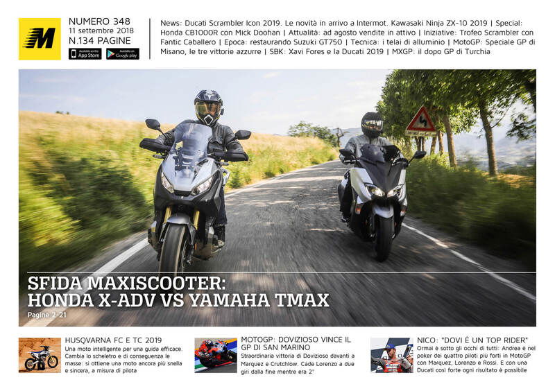 Magazine n&deg; 348, scarica e leggi il meglio di Moto.it 