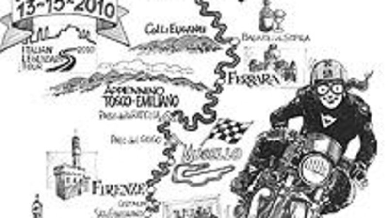 Rossi, Schwantz e Ago al Dainese Italian Legendary Tour