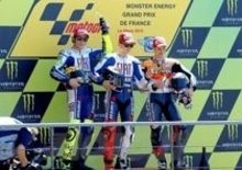 Lorenzo vince a Le Mans, Rossi secondo, terzo Dovizioso