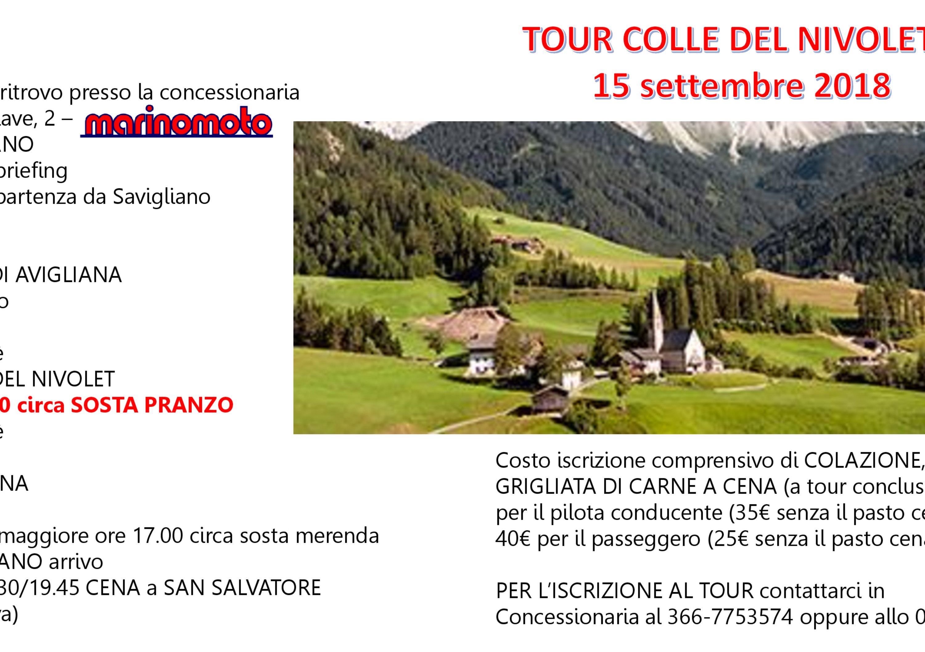 Tour colle del Nivolet: 15/9 con Marino Moto