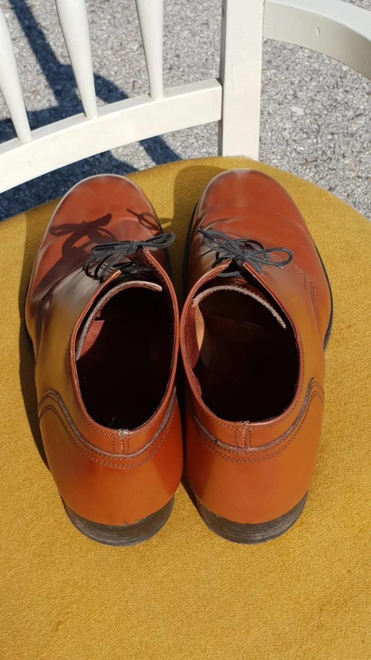 Scarpe di vero cuoio marrone Artigianale (2)