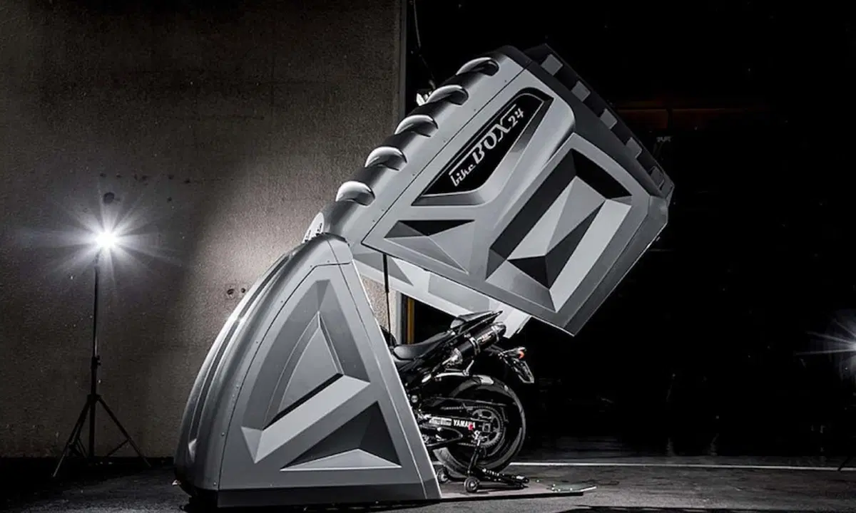 BikeBox 24, il box a scrigno anche con ruote e gancio di traino (2)