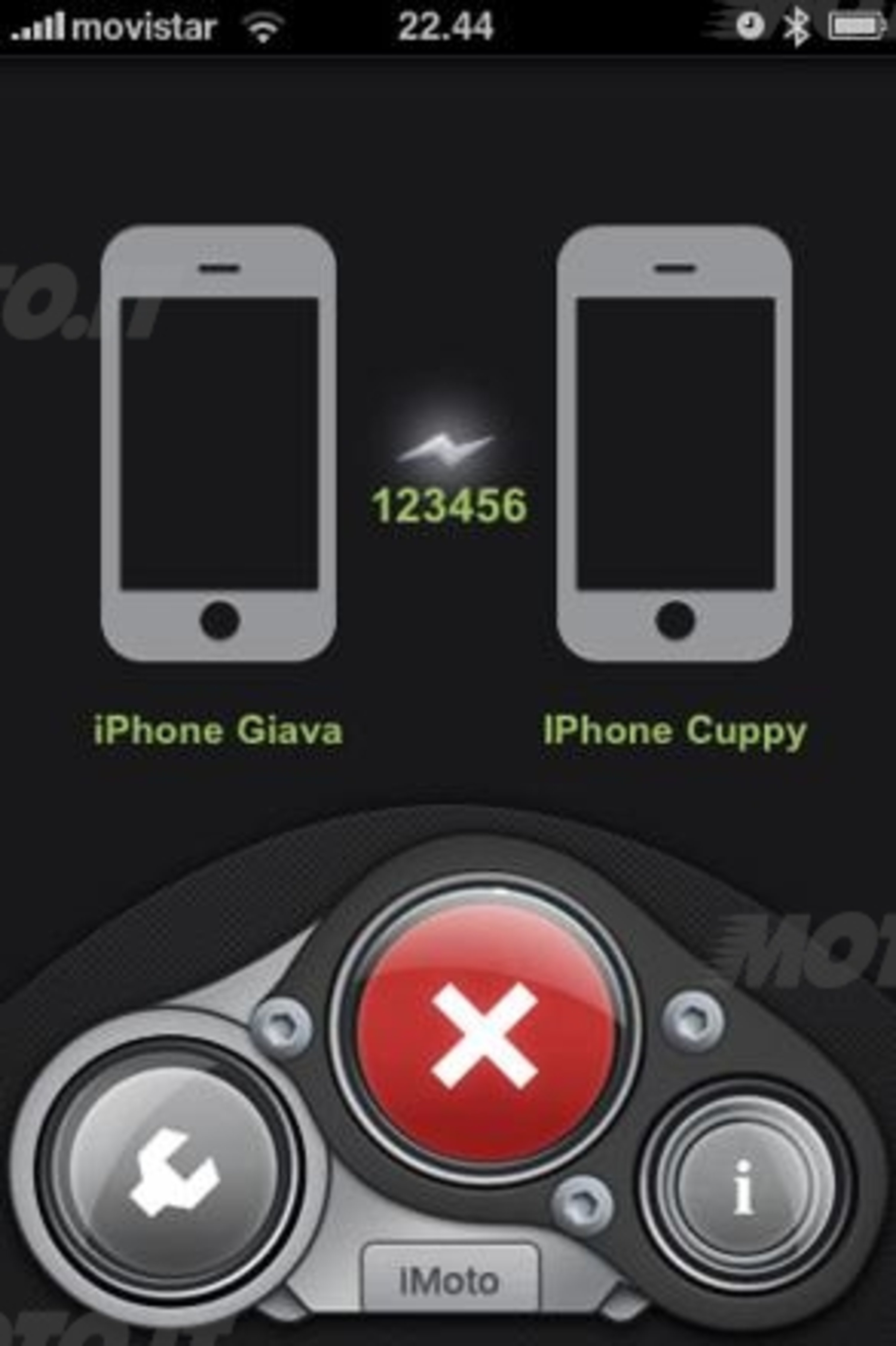 iMoto, applicazione per iPhone e iPod Touch