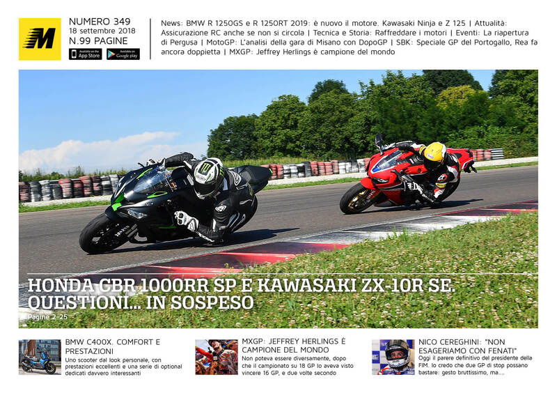 Magazine n&deg; 349, scarica e leggi il meglio di Moto.it 