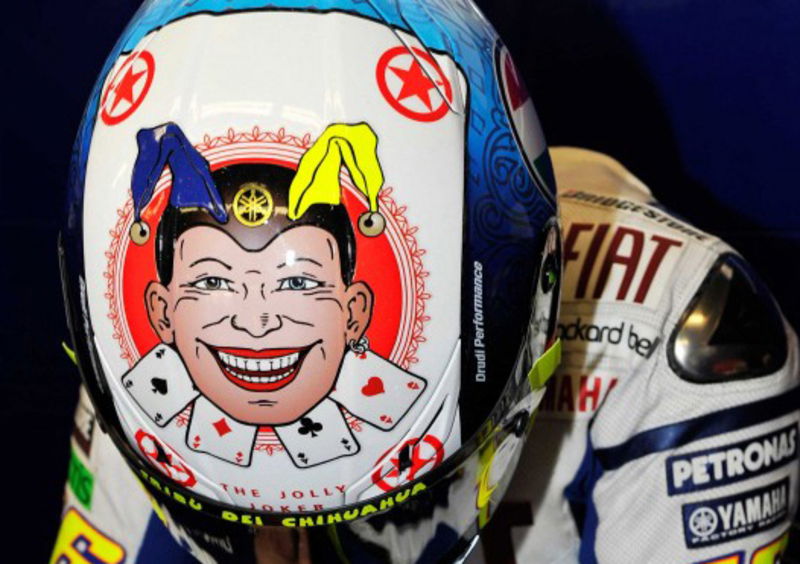 Il casco AGV di Vale, quando il Jolly non basta