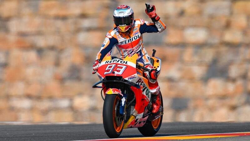 MotoGP. Marquez domina nelle FP2 di Aragon