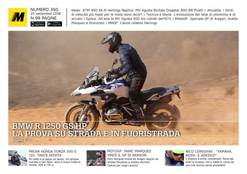 Magazine n&deg; 350, scarica e leggi il meglio di Moto.it 