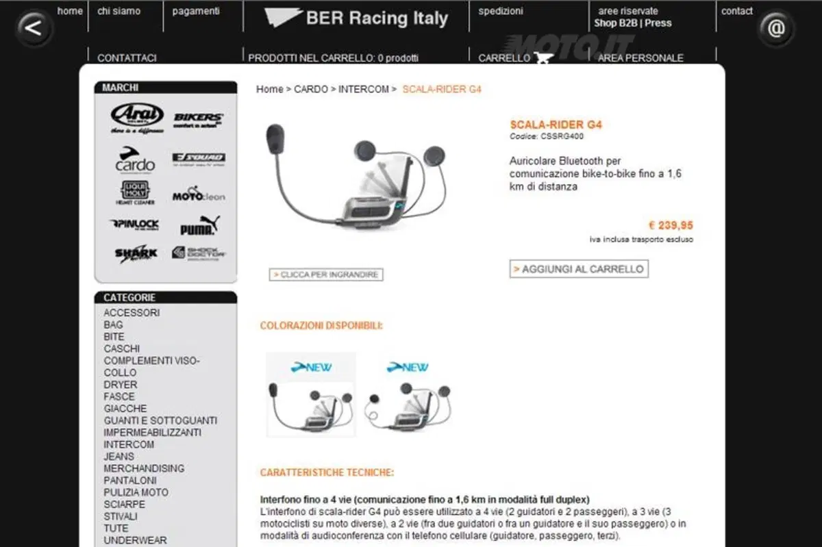 Le iniziative dello Store.berracing.it