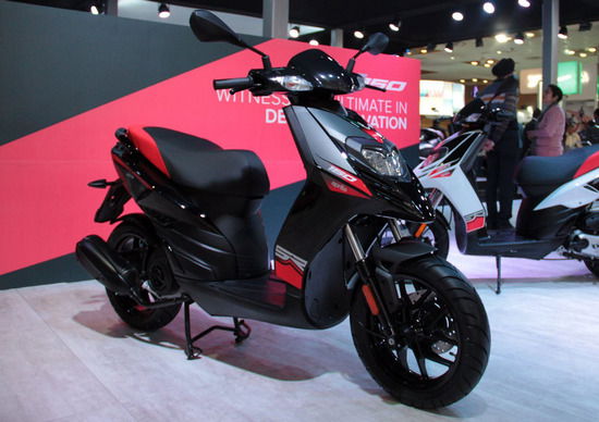 L'Aprilia SR 150 costruito in India