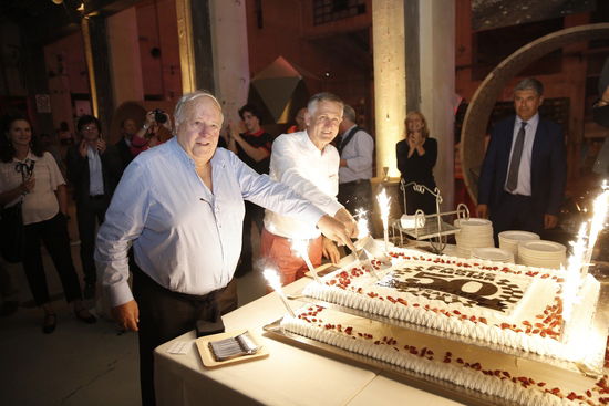 Mario Agrati, a sinistra, e Mariano Roman