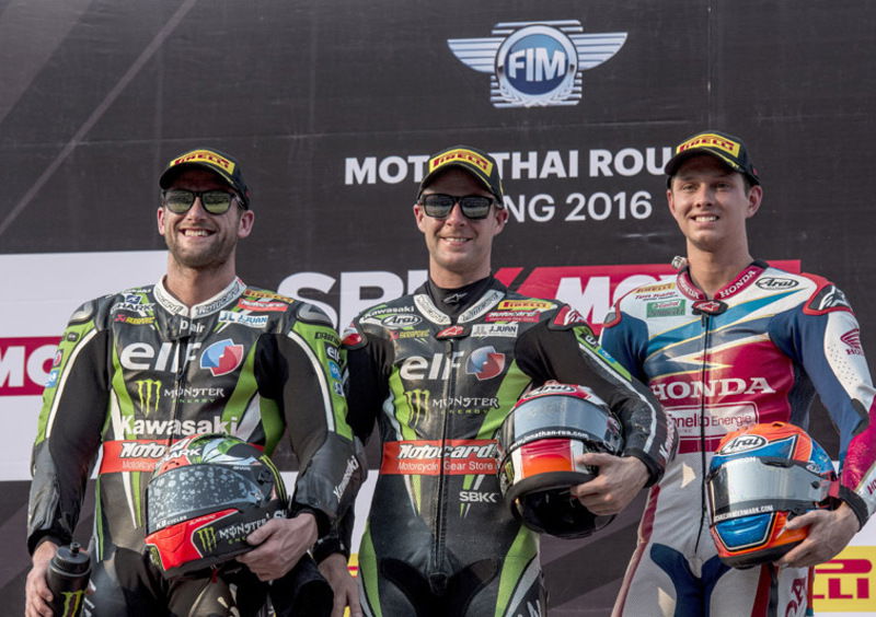 SBK 2016. GP Thailandia. L&#039;imbattibile Rea vince gara1 a Buriram