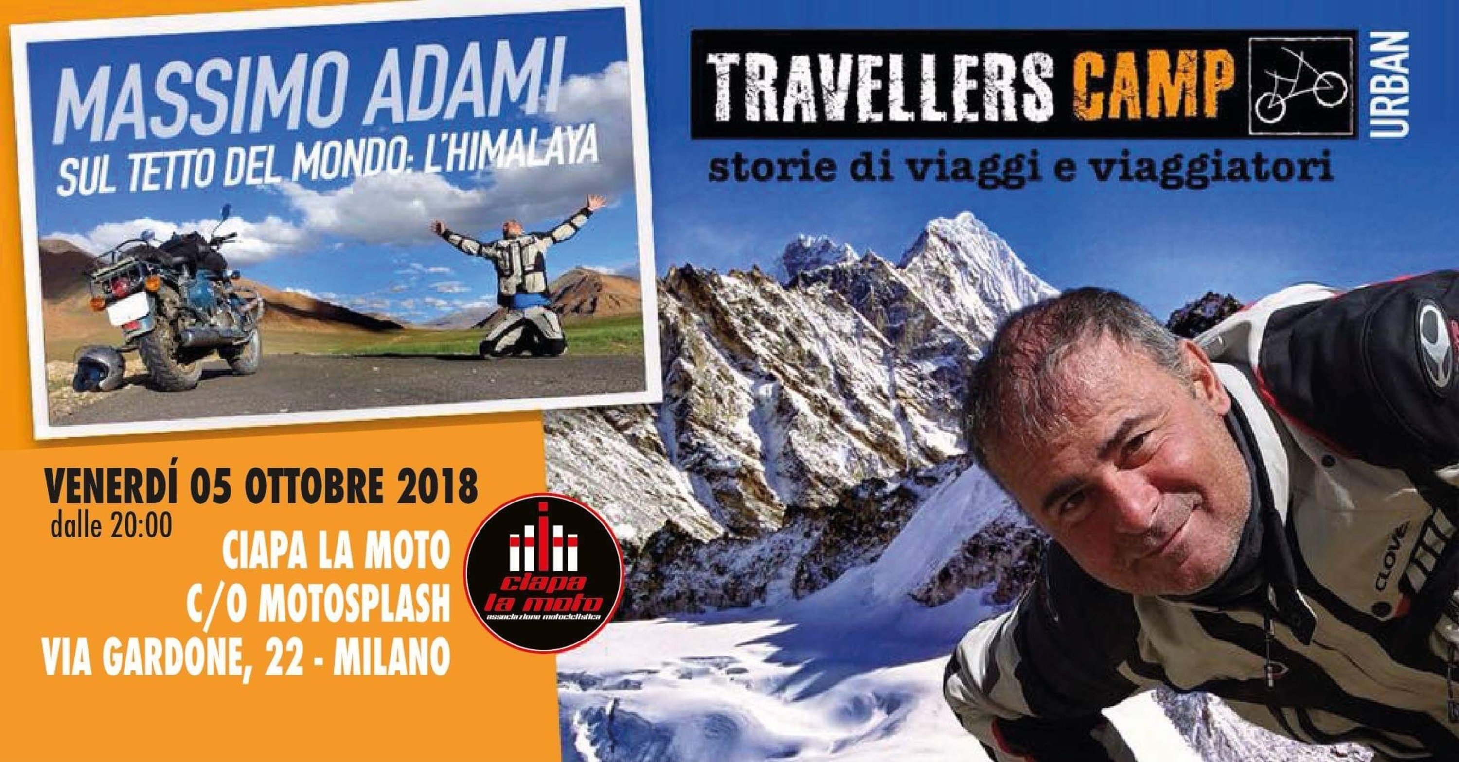 Massimo Adami e l&#039;Himalaya venerd&igrave; da Ciapa la Moto