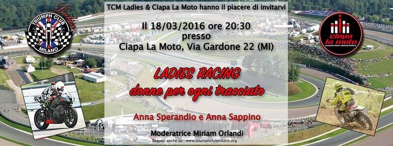 Ladies Racing, venerd&igrave; 18 da Ciapa La Moto