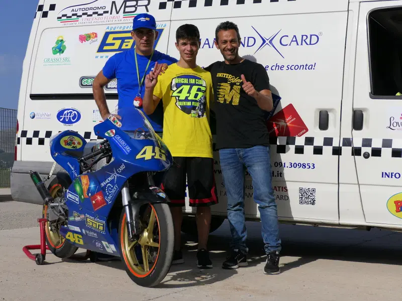 Il nostro Antonio con il "Team Rasa"