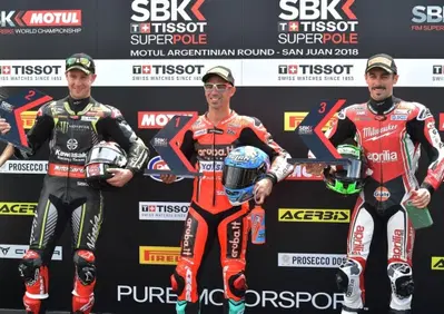 SBK 2018. Melandri conquista la Superpole in Argentina