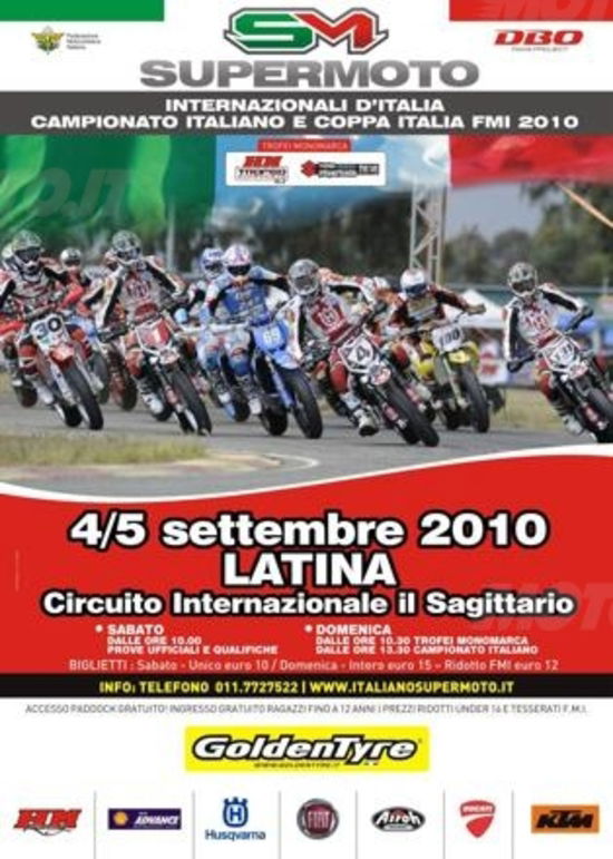 Ripartiranno da Latina gli Internazionali d'Italia Supermoto