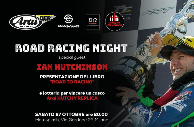Sabato 27 ottobre da Ciapa La Moto: Road Racing Night con Ian Hutchinson