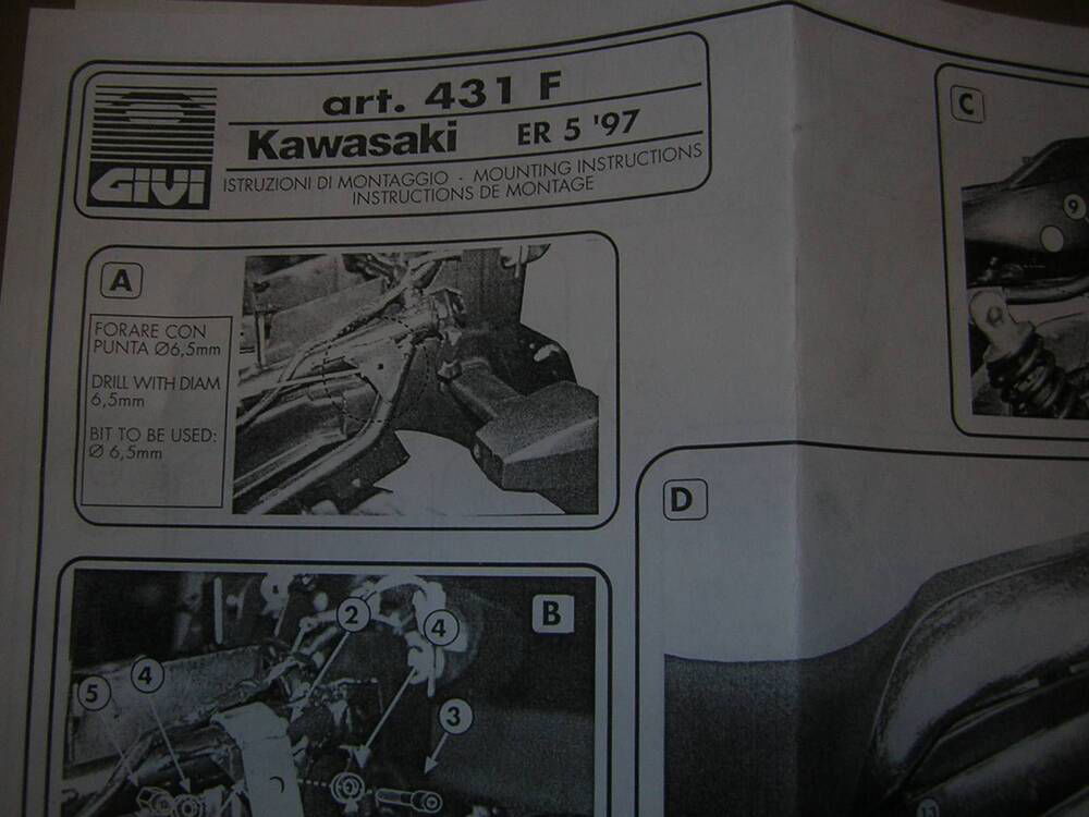 portapacchi GIVI per Kawaski ER500 97 (2)