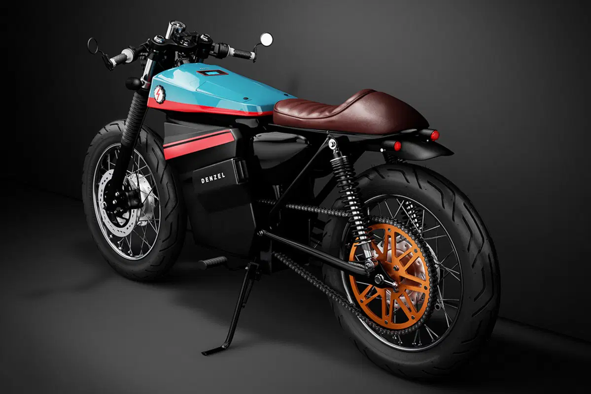 Model Electric Cafe Racer 1, vero vintage, elettrico