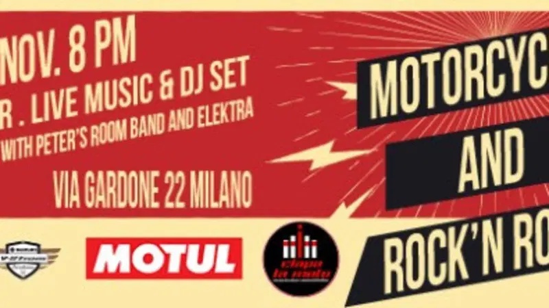 Sabato 10 Novembre da Motosplash: Motorcycles &amp; Rock'n Roll