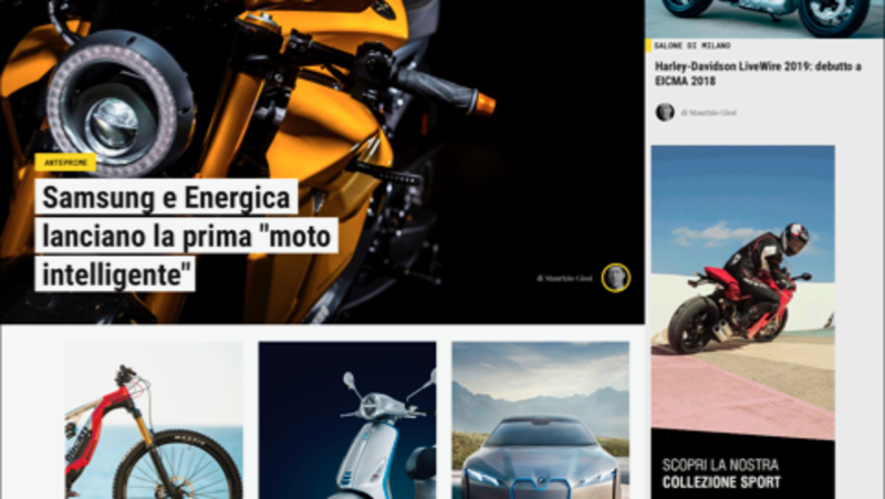 A EICMA debutta &quot;Elettrico&quot; il nuovo canale di Moto.it