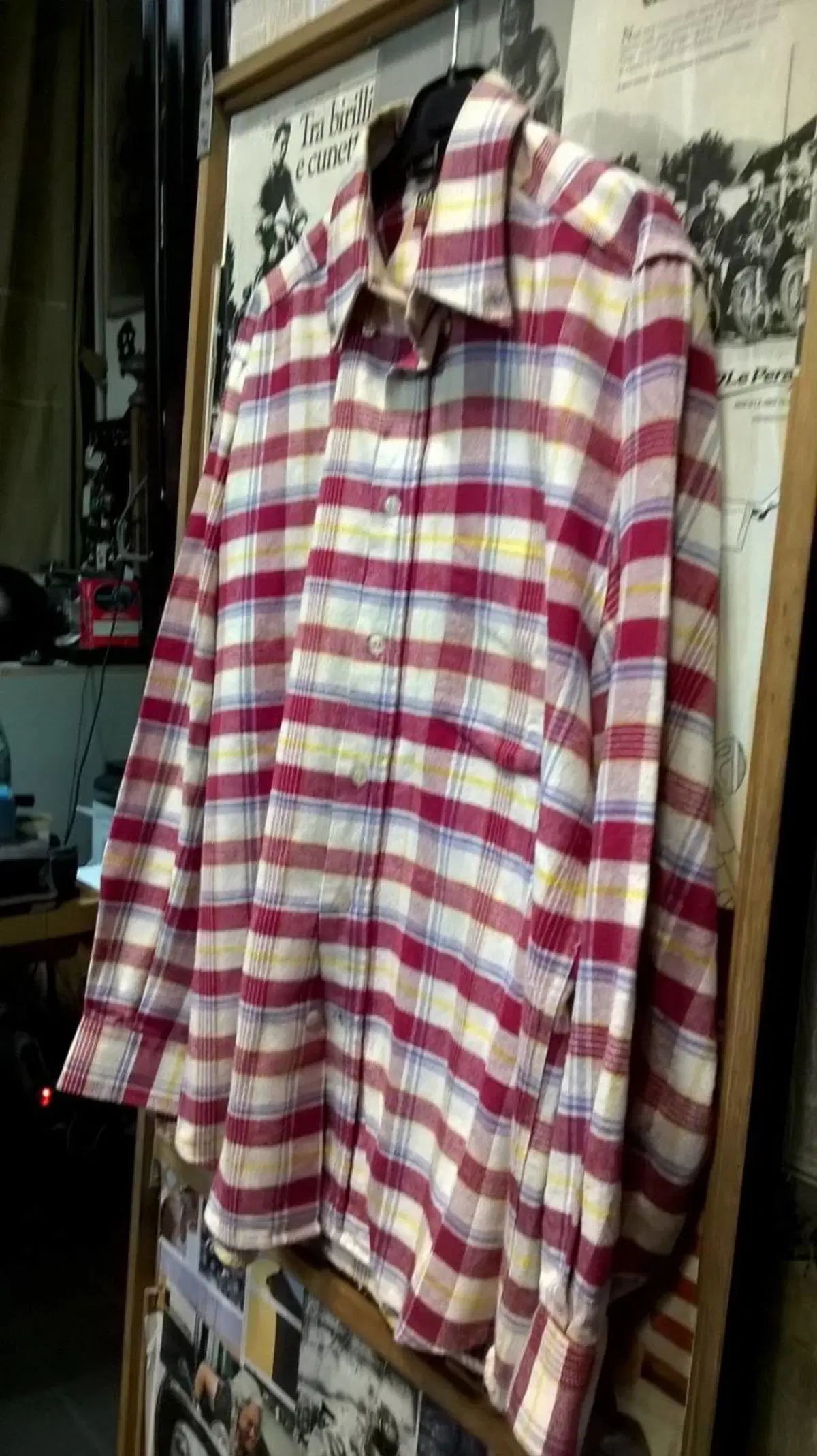 Camicia in flanella a quadri rossa Oaklands Tg M Oaklands Limited (6)
