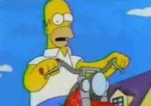 In moto con Homer Simpson!