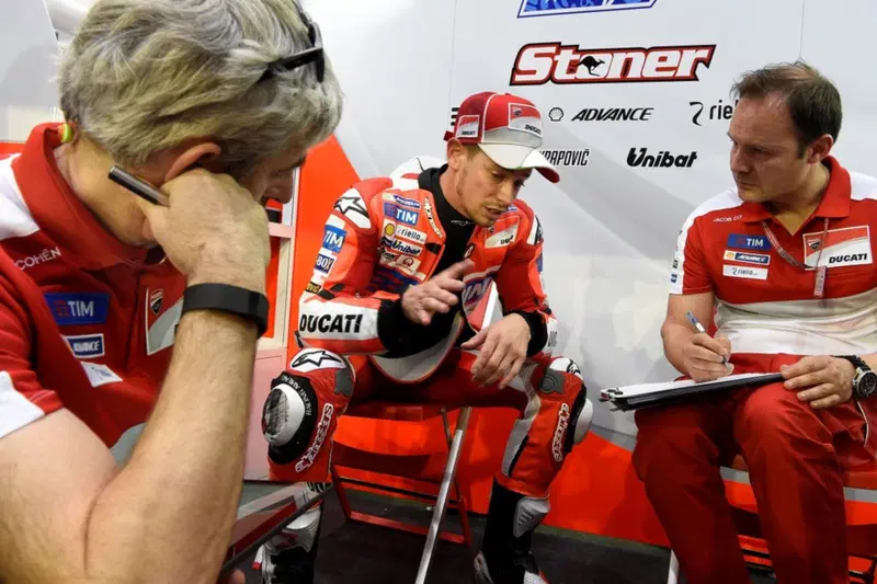 Casey Stoner e Gigi Dall'Igna