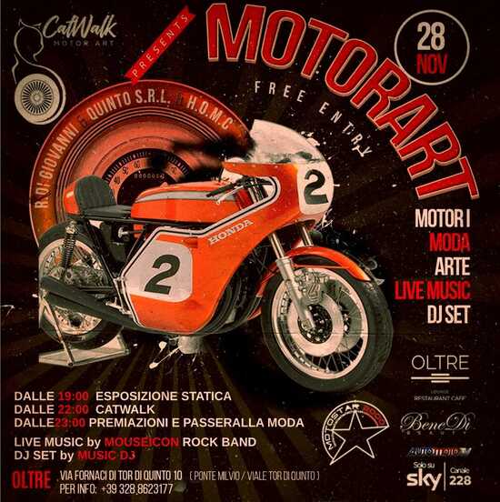 Roma: ecco Motorart, evento tra motori e cultura