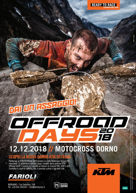 Ritornano i KTM Off-Road Days. Con Farioli e non solo