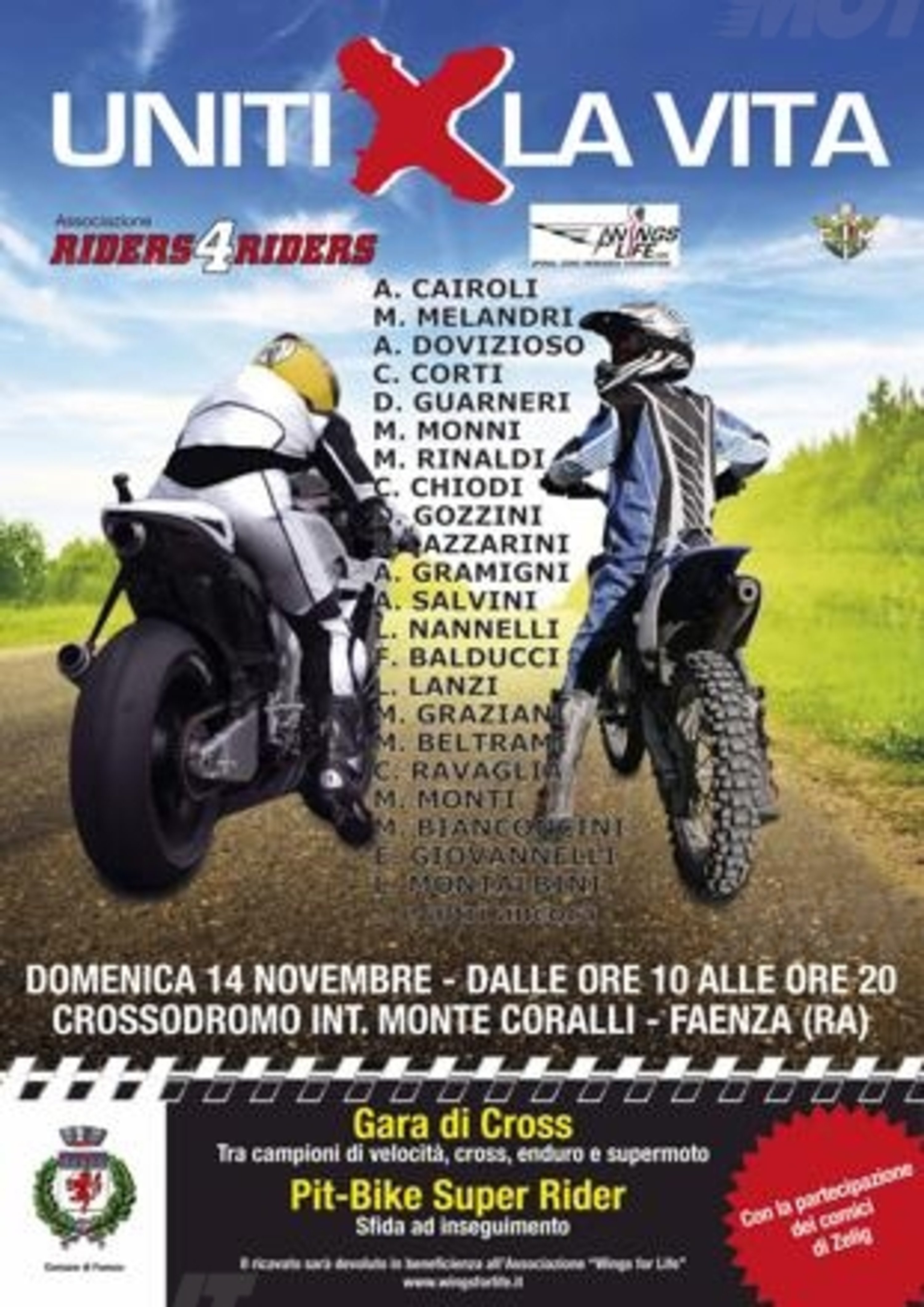 Domenica 14 novembre a Faenza, Uniti x la Vita