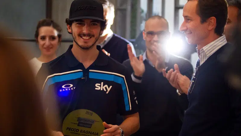 Pecco Bagnaia: "Se mi trovassi Valentino davanti? Preferisco non pensarci"