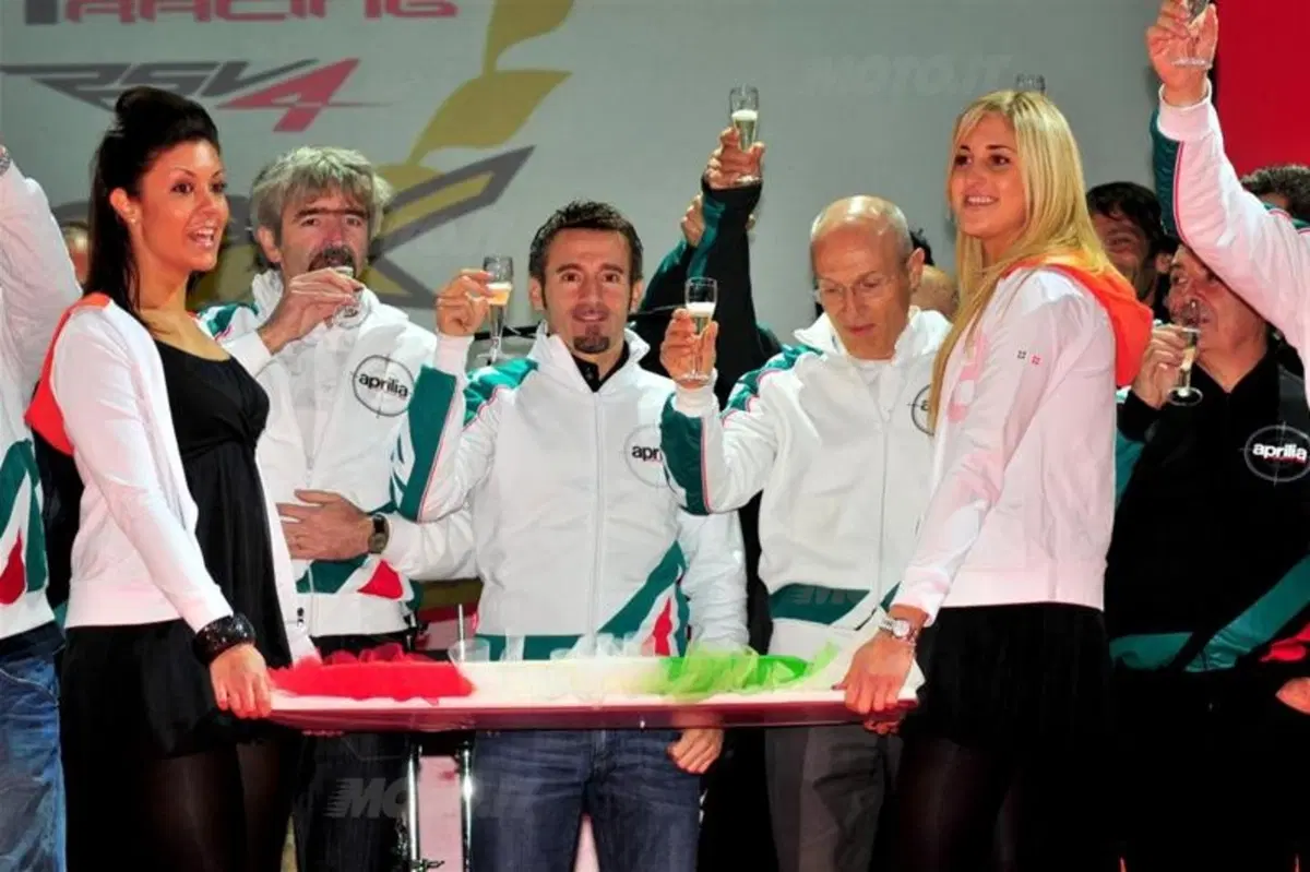 Festa a Noale per Max Biaggi e l'Aprilia