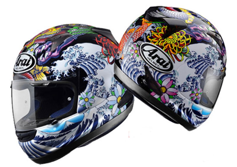 Casco Arai Quantum Oriental Tattoo