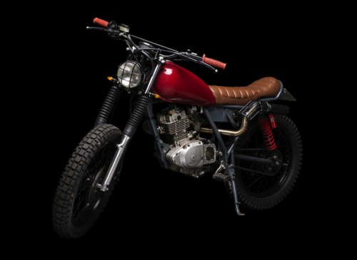 Suzuki GN 125: la scrambler realizzata da Atelier Medusa (4)