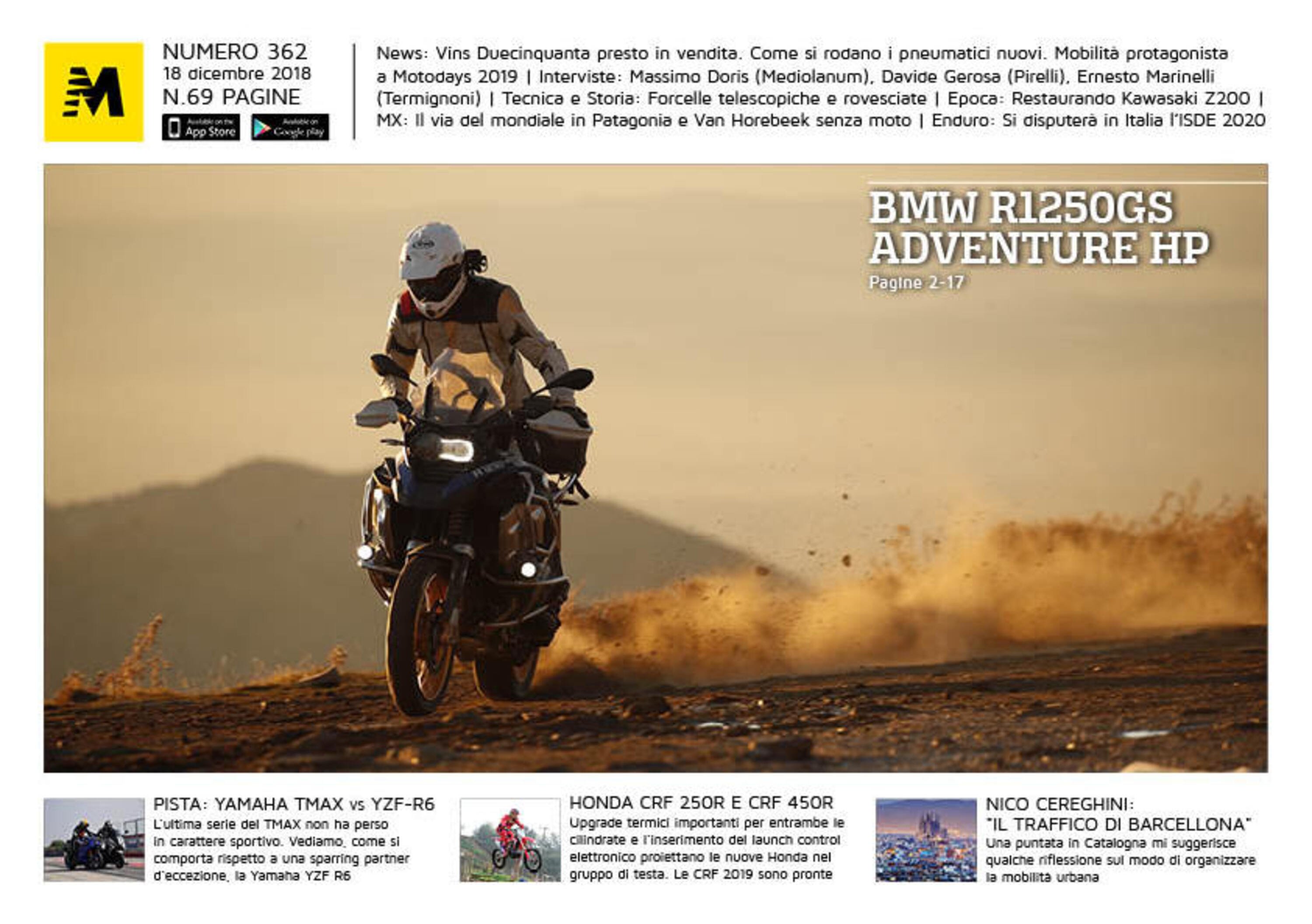 Magazine n&deg; 362, scarica e leggi il meglio di Moto.it 