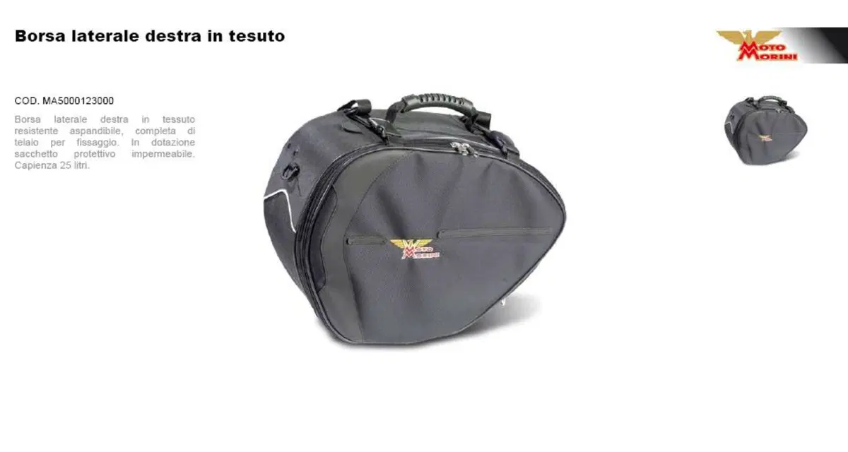 Accessori e Abbigliamento Moto Morini in stock (13)