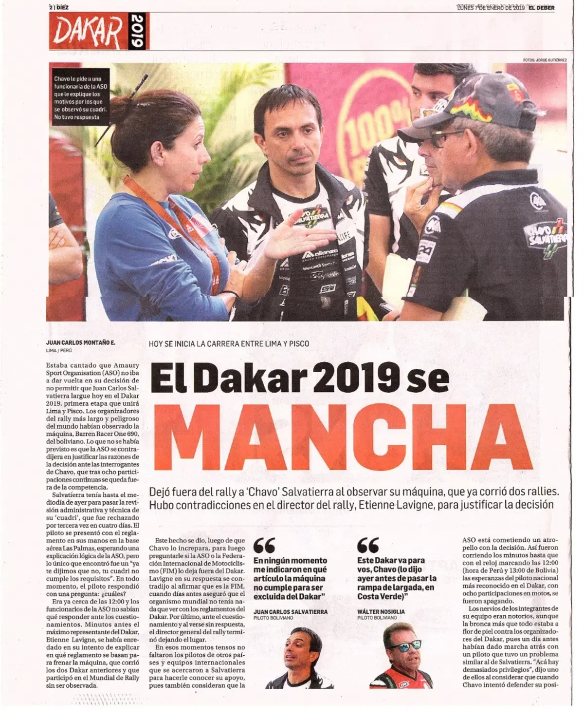 Dakar 2019 100% Perù. Il Caso Salvatierra (5)