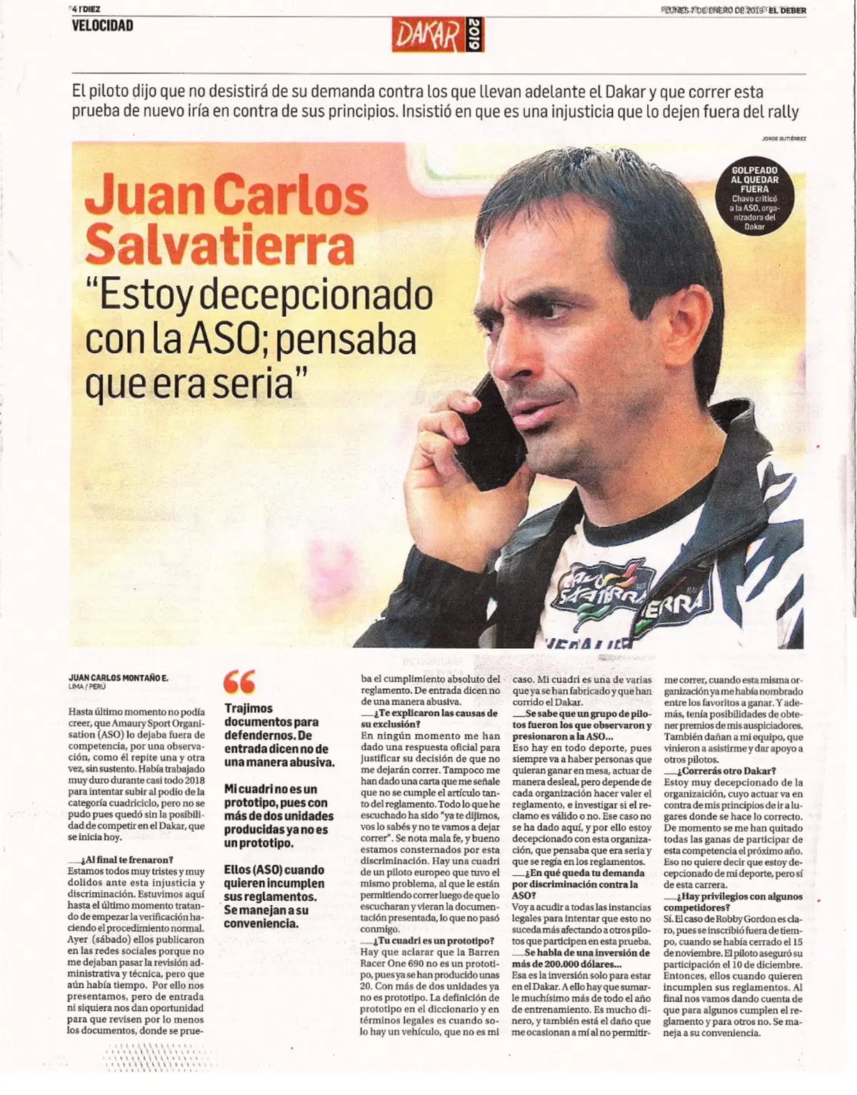 Dakar 2019 100% Perù. Il Caso Salvatierra (6)