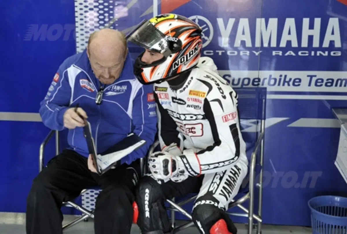 Test SBK. Melandri debutta sulla Yamaha Superbike (5)