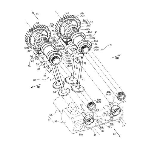 Honda, brevetto per fasatura variabile. In arrivo la nuova V4? (2)