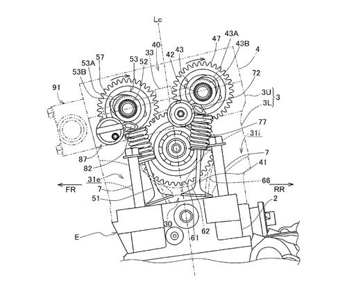 Honda, brevetto per fasatura variabile. In arrivo la nuova V4? (3)