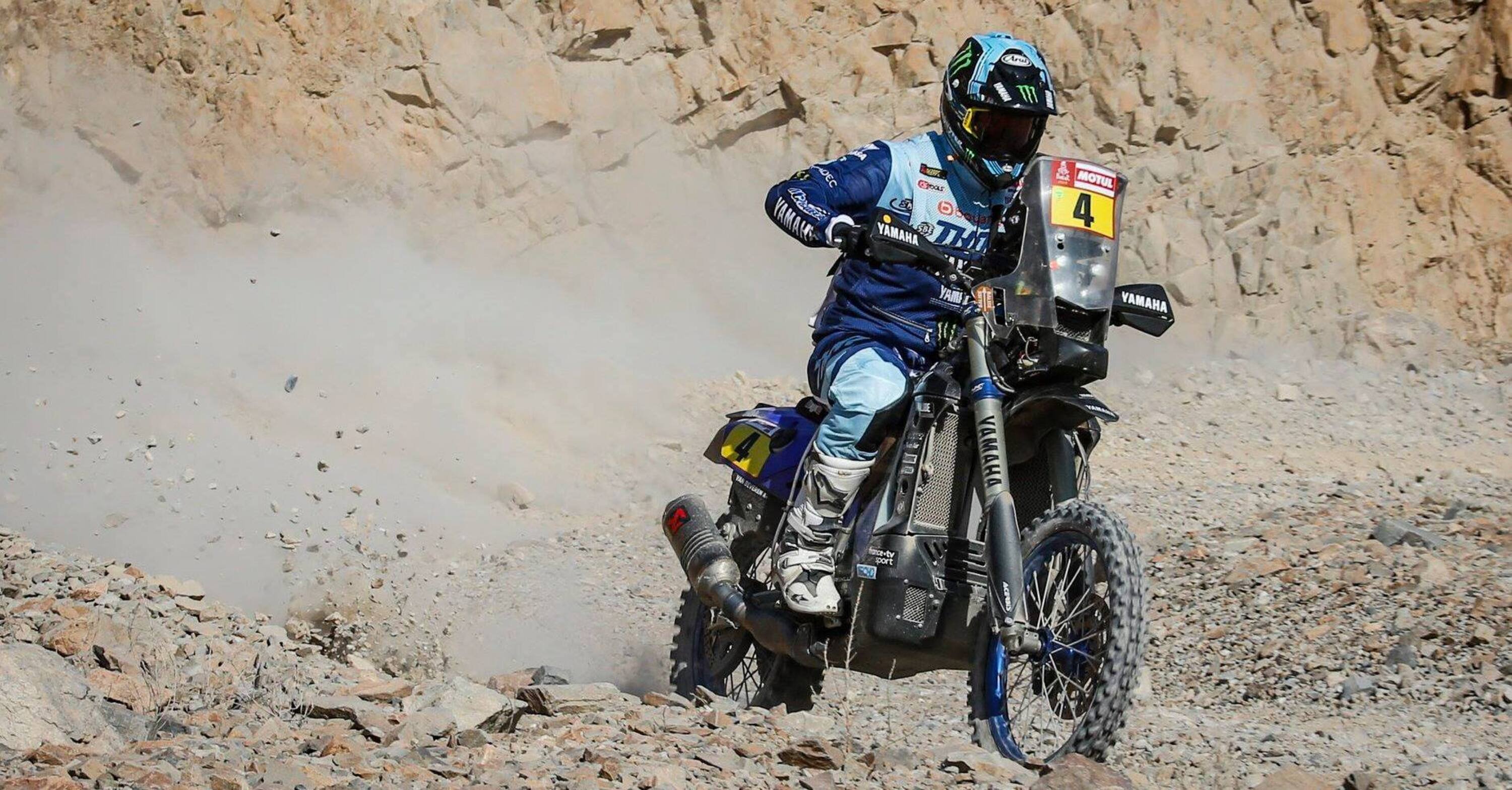 Dakar 2019, Van Beveren tradito dal motore della sua Yamaha!
