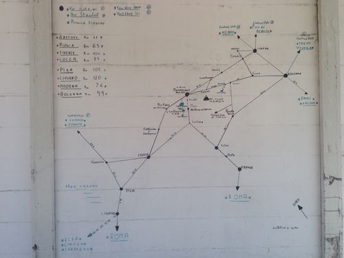 La mappa dei passi e delle strade