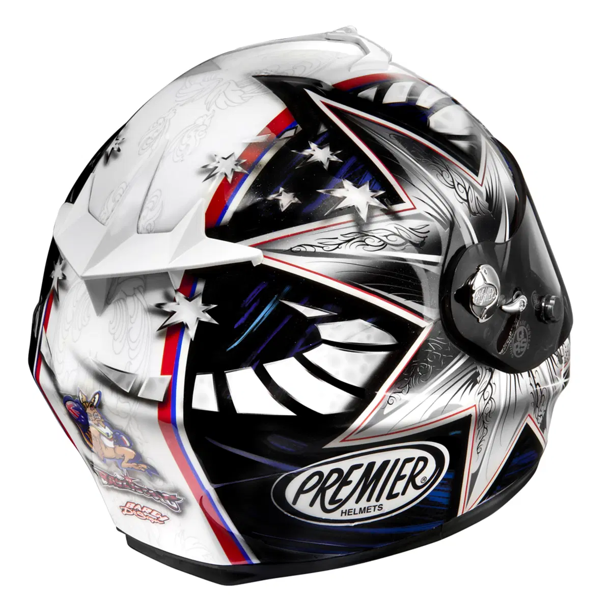 Casco Premier Dragon Titanium Troy Bayliss replica