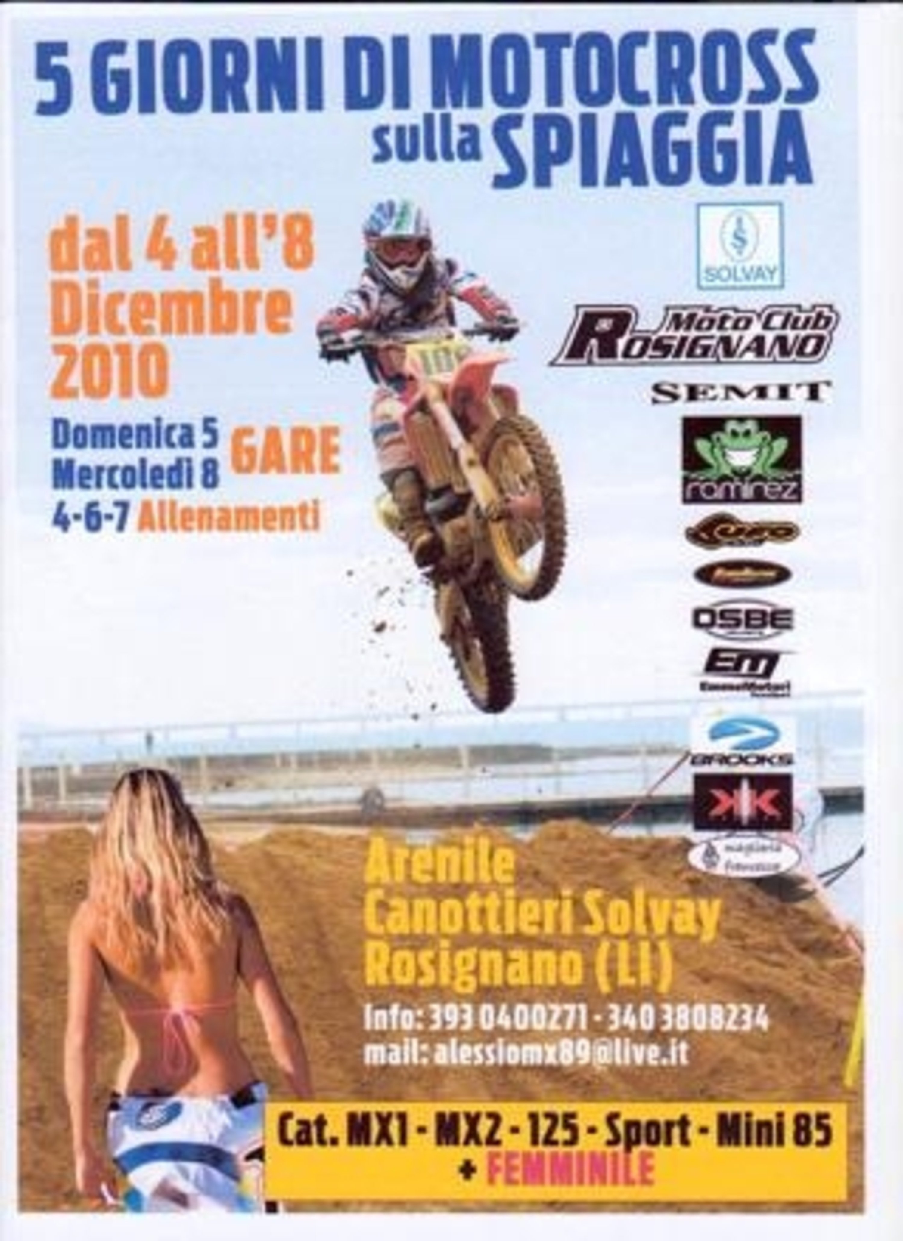 Cinque giorni di motocross a Rosignano (LI)