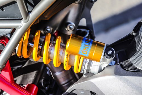 Il monoammortizzatore Ohlins della 950 SP