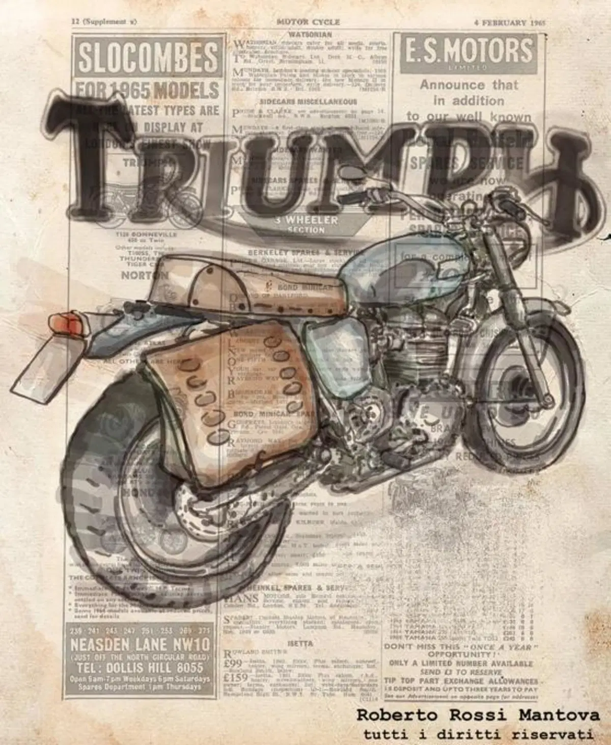Triumph Bonneville T100 Special: "Rivale"    (2)